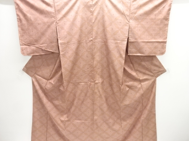 大特価品　未使用品　七宝模様織り出し本場大島紬着物(5マルキ)